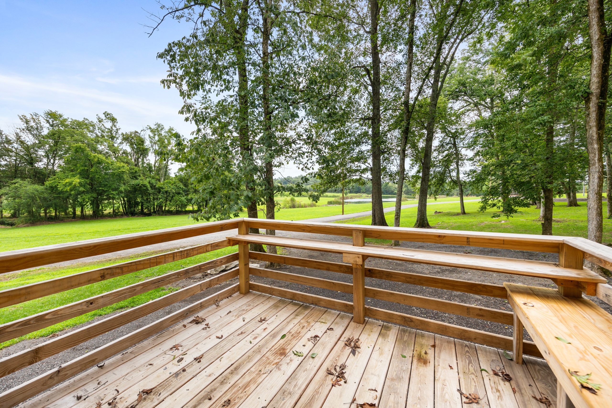 Rural Hill Farm-Lower Cabin Deck View