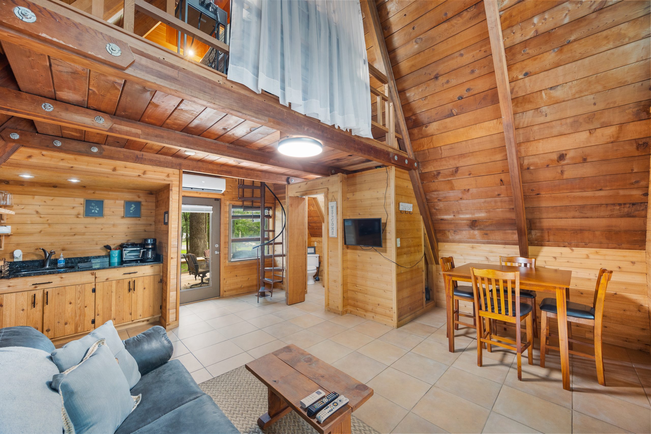 Rural Hill Farm-Historic A-Frame interior first floor