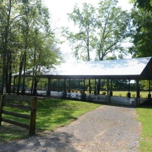 Rural Hill Farm-Side View of Outdoor Pavilion
